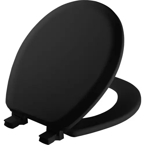 Toilet Seat Cameron Round Black Enameled Wood Gloss Toilet Seat Cameron Round Black Enameled Wood Gloss