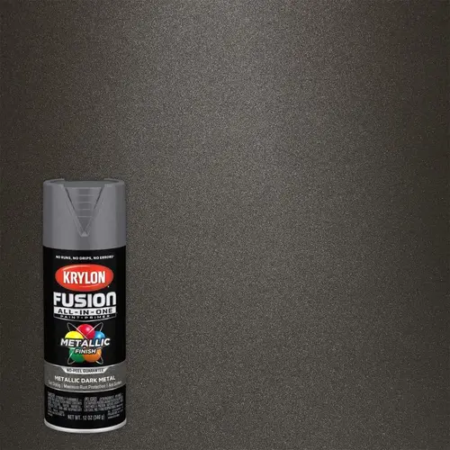 Fusion Primer and Spray Paint, Metallic, 12 oz, Aerosol Can Fusion Primer and Spray Paint, Metallic, 12 oz, Aerosol Can