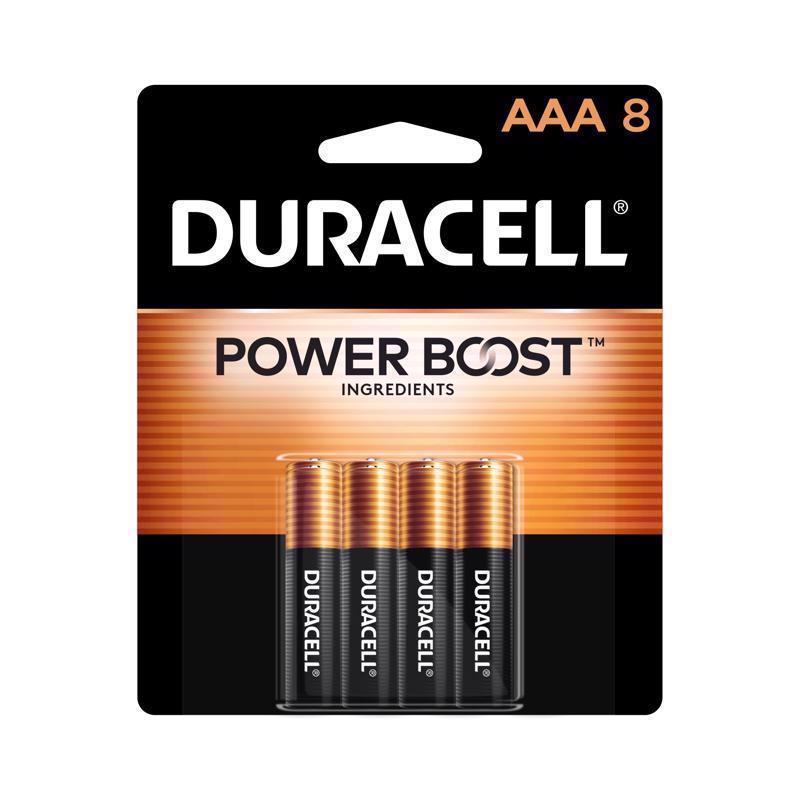 DURACELL 04261 Batteries Power Boost AAA Alkaline 8 pk Carded