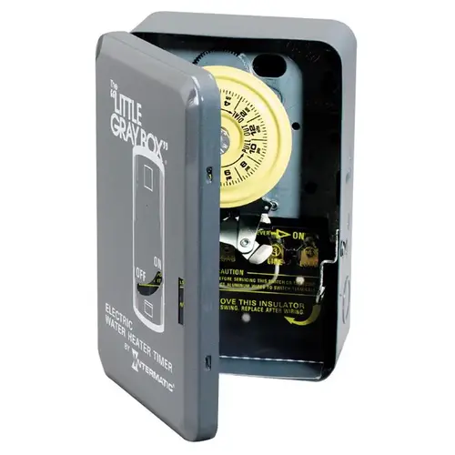 Electric Water Heater Timer Indoor 250 V Gray Gray