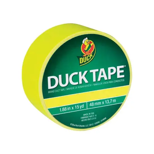 Duct Tape 1.88" W X 15 yd L Yellow Solid Yellow Duct Tape 1.88" W X 15 yd L Yellow Solid Yellow