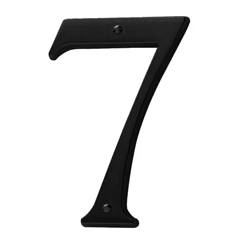 4-3/4" Carded House Number # 7 Satin Black Finish 4-3/4" Carded House Number # 7 Satin Black Finish