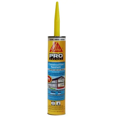 Construction Sealant Pro Select White Polyurethane All Purpose 10.1 oz White - pack of 12