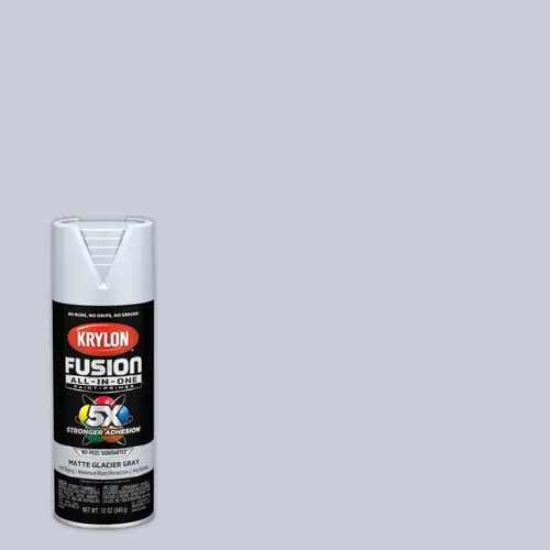 Paint+Primer Spray Paint Fusion All-In-One Matte Glacier Gray 12 oz Glacier Gray - pack of 6 Paint+Primer Spray Paint Fusion All-In-One Matte Glacier Gray 12 oz Glacier Gray - pack of 6