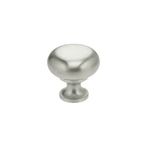 1-3/16" Round Cabinet Knob Satin Stainless Steel Finish