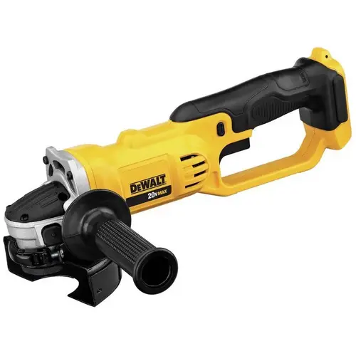 Angle Grinder, Tool Only, 20 V, 3 Ah, 5/8 in Spindle, 4-1/2 in Dia Wheel, 8000 rpm Speed Yellow Angle Grinder, Tool Only, 20 V, 3 Ah, 5/8 in Spindle, 4-1/2 in Dia Wheel, 8000 rpm Speed Yellow