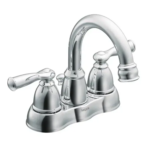 Banbury Series Bathroom Faucet, 1.2 gpm, 2-Faucet Handle, Metal, Chrome Plated, Lever Handle Banbury Series Bathroom Faucet, 1.2 gpm, 2-Faucet Handle, Metal, Chrome Plated, Lever Handle
