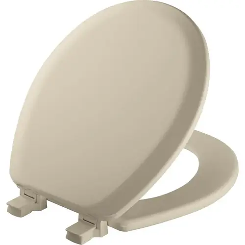 Toilet Seat Cameron Round Bone Enameled Wood Gloss Toilet Seat Cameron Round Bone Enameled Wood Gloss
