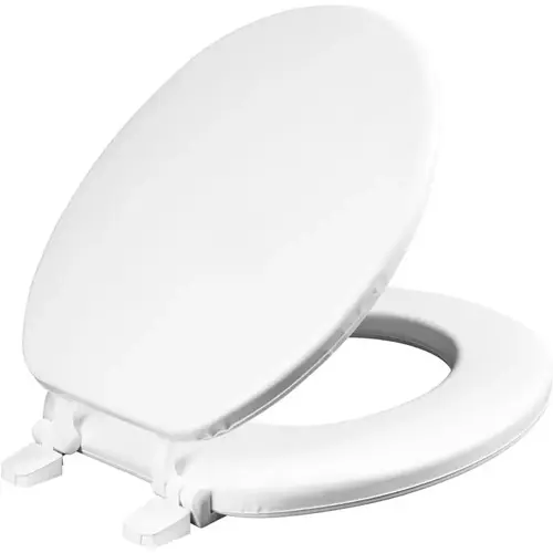Toilet Seat Round White Vinyl Gloss
