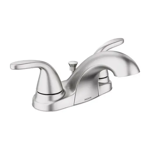 Adler Series Bathroom Faucet, 1.2 gpm, 2-Faucet Handle, Metal, Brushed Nickel, Lever Handle Adler Series Bathroom Faucet, 1.2 gpm, 2-Faucet Handle, Metal, Brushed Nickel, Lever Handle
