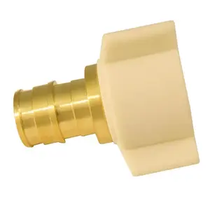 Apollo EPXFA12S ExpansionPEX Series Swivel Pipe Adapter, 1/2 in, Barb x FNPT, Brass, 200 psi Pressure