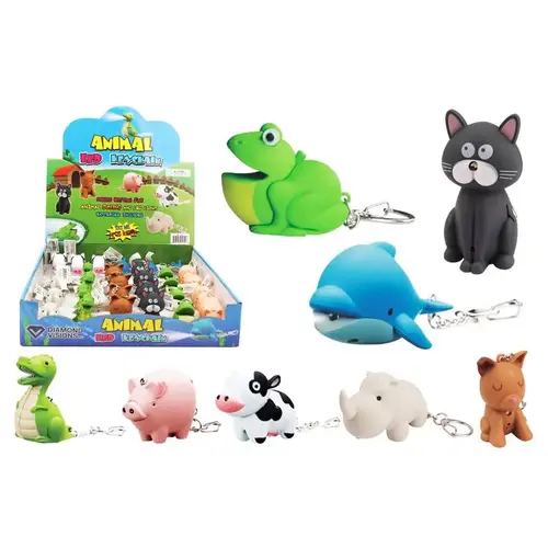 Key Chain Rubber Assorted LED Assorted - pack of 30 Key Chain Rubber Assorted LED Assorted - pack of 30