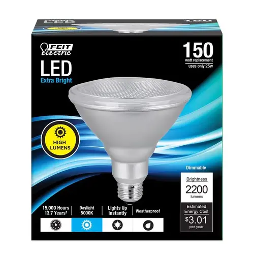 ED LED Bulb, High-Output, PAR38 Lamp, 150 W Equivalent, E26 Lamp Base, Dimmable, Frost Frosted ED LED Bulb, High-Output, PAR38 Lamp, 150 W Equivalent, E26 Lamp Base, Dimmable, Frost Frosted