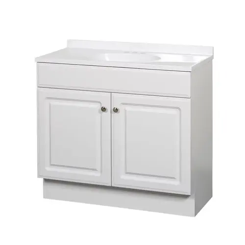 Bathroom Vanity Zenna Home Single White 36" W X 18" D X 35" H White