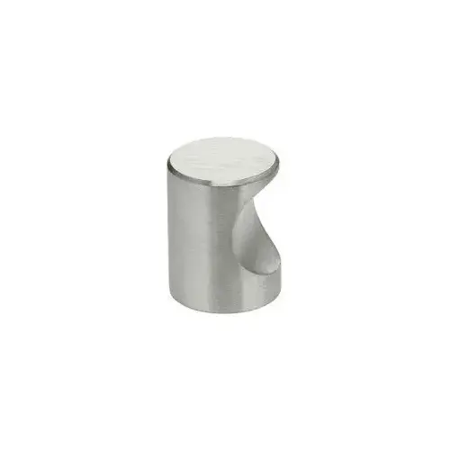 3/4" Modern Finger Cabinet Knob Satin Stainless Steel Finish