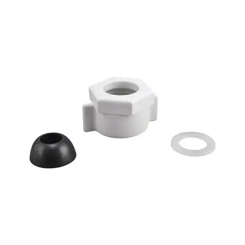 Ballcock Coupling Nut with Cone Washer, 5/8 in, Plastic Ballcock Coupling Nut with Cone Washer, 5/8 in, Plastic