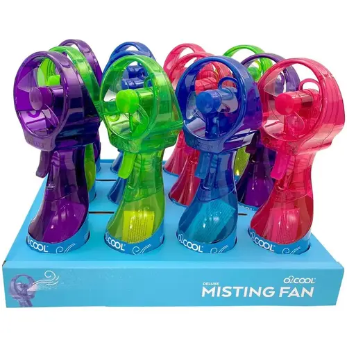 Misting Fan 10.55" H X 2.75" D 1 speed Assorted - pack of 12