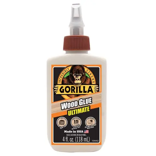 Wood Glue Extra Strength Natural 4 oz Natural Tan