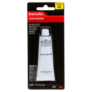 Bondo 913 913 Hardener, 0.75 oz Tube, Blue, Cream Red