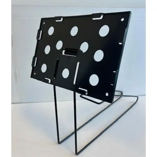 Sign Holder Black Metal Pallet 7" H X 11" W Black Sign Holder Black Metal Pallet 7" H X 11" W Black