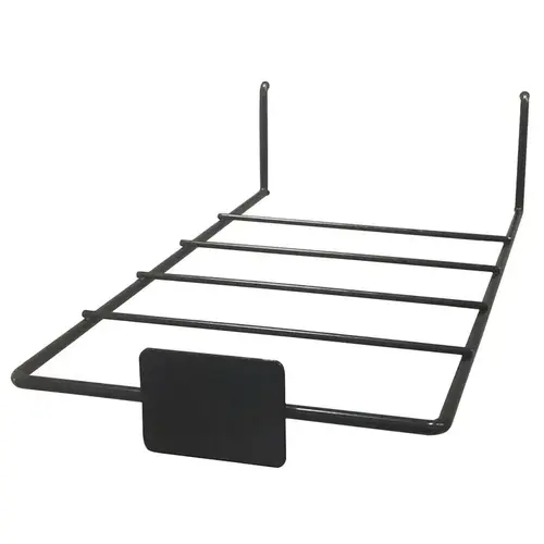 Shelf Bracket Holder 4-23/32" H X 7-1/4" W X 13-1/32" L Black Metal Black Shelf Bracket Holder 4-23/32" H X 7-1/4" W X 13-1/32" L Black Metal Black