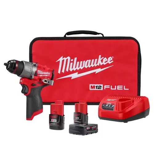 Cordless Drill/Driver M12 FUEL 12 V 1/2" Brushless Kit (Battery & Charger) Cordless Drill/Driver M12 FUEL 12 V 1/2" Brushless Kit (Battery & Charger)