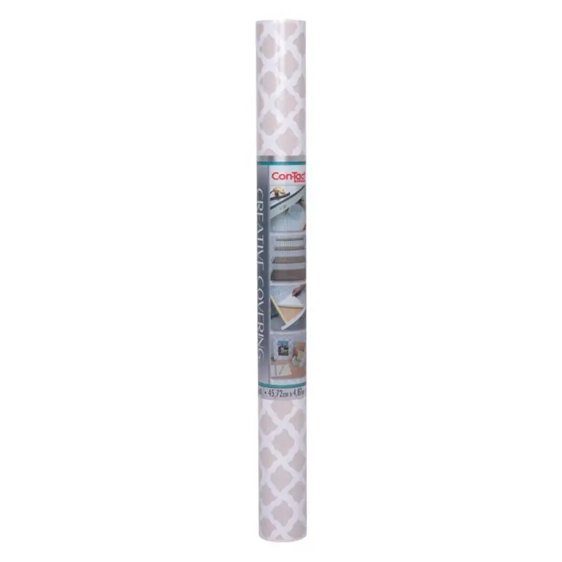 Con-Tact Shelf Liner Creative Covering 16 ft. L X 18 W Talisman Pale Gray Self-Adhesive Talisman Pale Gray - pack of 6 16F-C9AR02-06-XCP6