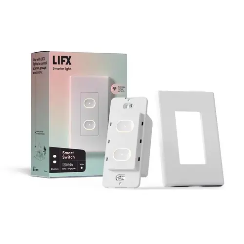 Switch HARDWIRED OUTLETS & CONTROLS 15 amps Single Pole Smart White White Switch HARDWIRED OUTLETS & CONTROLS 15 amps Single Pole Smart White White