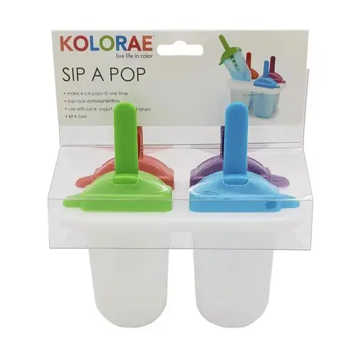 Ice Mold Kolorae Assorted Polypropylene Sip A Pop Assorted