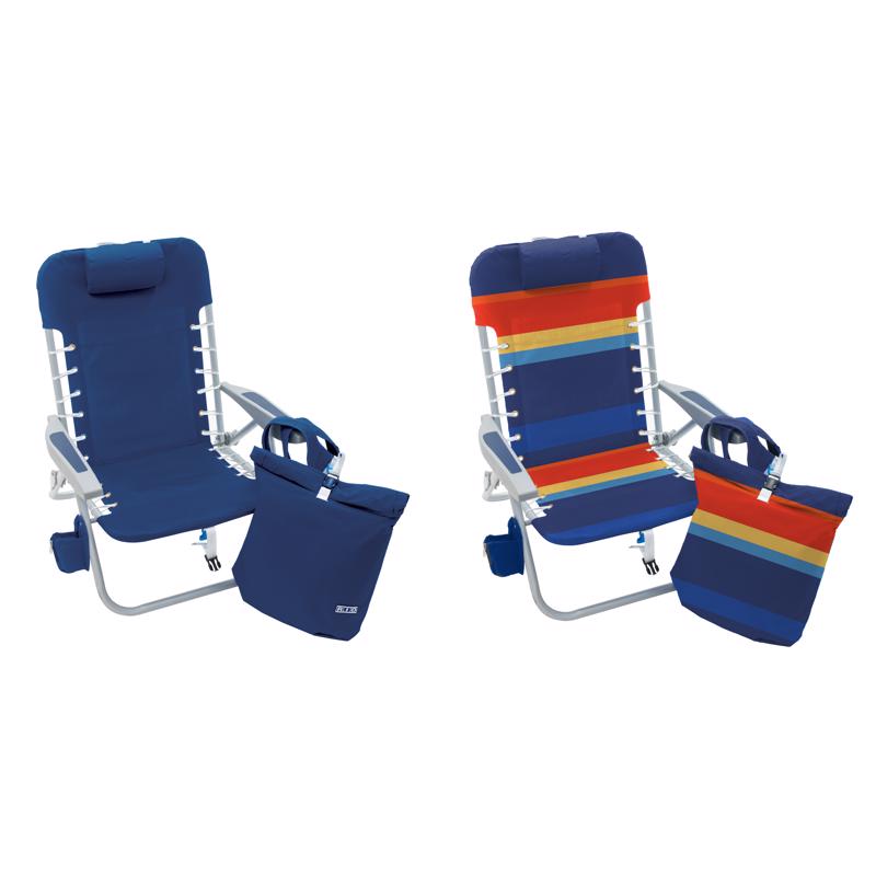 Rio Brands SC529-25ACEPDQ4 Folding Chair 4-Position Assorted Beach