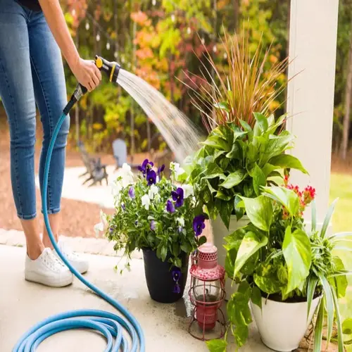 Lightweight Garden Hose HiFlo 25 ft. L Medium Duty Commercial Grade Black/Blue Black/Blue