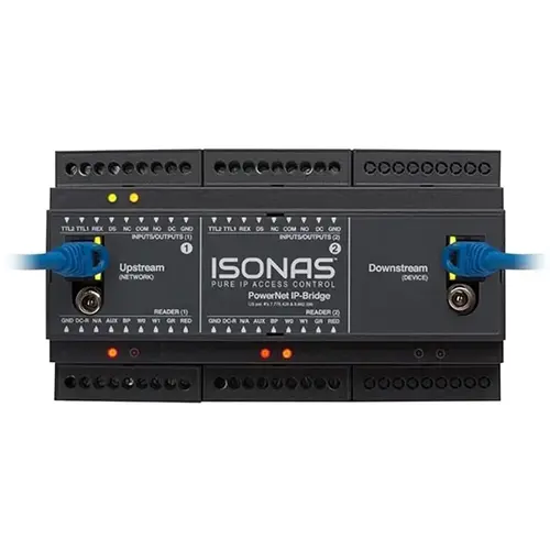 Isonas IPBridge Controlling up to 1 IP and 2 Wiegand Devices Isonas IPBridge Controlling up to 1 IP and 2 Wiegand Devices