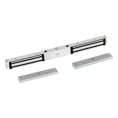 Double Maglock Standard 600lbs Satin Stainless Steel Double Maglock Standard 600lbs Satin Stainless Steel
