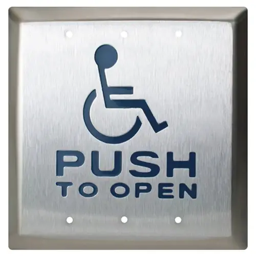 CM-45K/4 Push Plate Switch Satin Stainless Steel CM-45K/4 Push Plate Switch Satin Stainless Steel