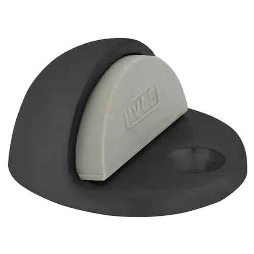 Dome Floor Stop Base 3/16" H x 1-3/4" Diameter, Overall Height 1", 622/BLK Flat Black Applied Dome Floor Stop Base 3/16" H x 1-3/4" Diameter, Overall Height 1", 622/BLK Flat Black Applied