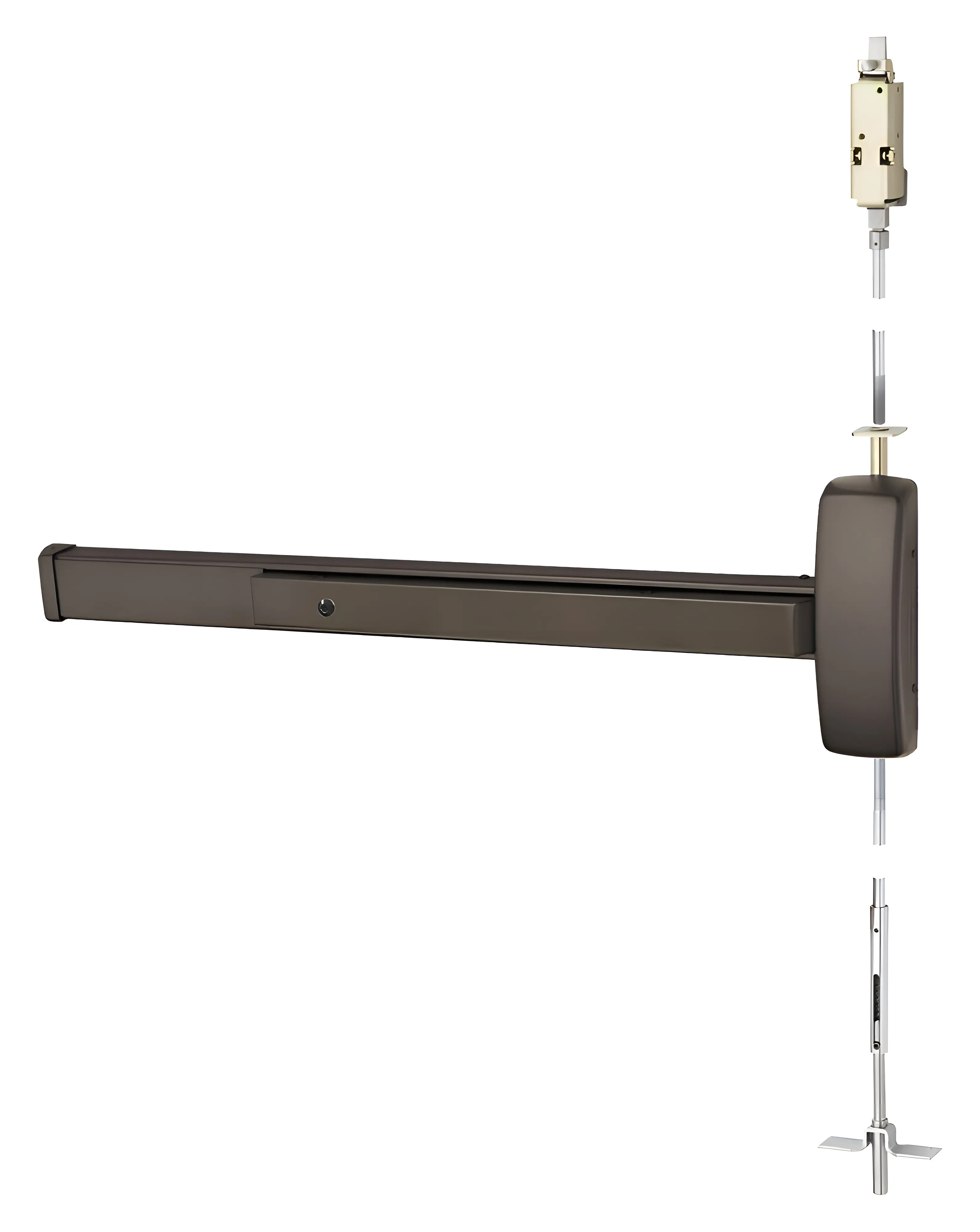 Sargent Concealed Vertical Rod Exit Device Dark Oxidized Bronze 19-WD8674J-12V ETF LHR 10BE