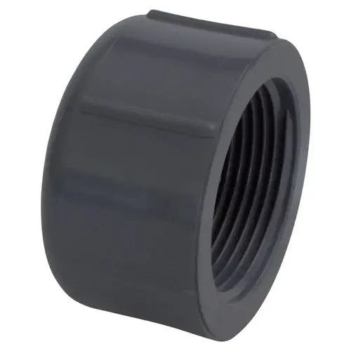 Threaded Cap Schedule 80 3/4" MPT T X 3/4" D FPT PVC Threaded Cap Schedule 80 3/4" MPT T X 3/4" D FPT PVC