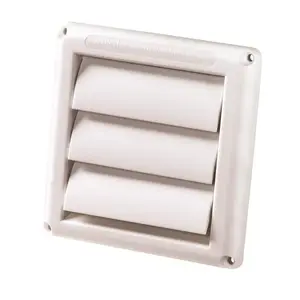 Deflecto Corporation HS4W/18 Vent Hood Jordan 4.75" L X 4" D Silver/White Aluminum Silver/White