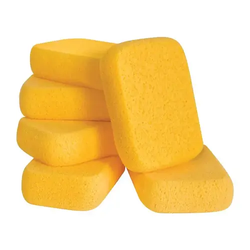 7-1/2 in. x 5-1/2 in. Extra Large Grouting, Cleaning and Washing Sponge Yellow