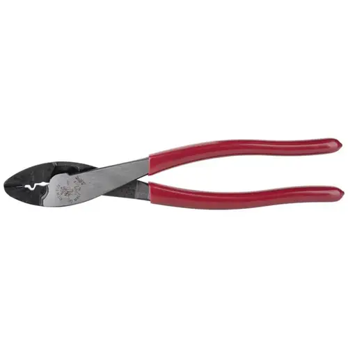 Crimping and Cutting Tool, 10 to 22 AWG Wire, 10 to 22 AWG Cutting Capacity, 9-3/4 in OAL Red Crimping and Cutting Tool, 10 to 22 AWG Wire, 10 to 22 AWG Cutting Capacity, 9-3/4 in OAL Red