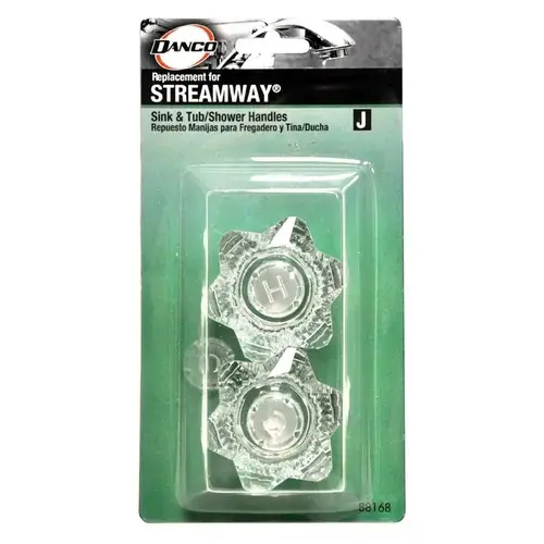 Faucet Handles For Streamway Clear Sink and Tub and Shower Clear Faucet Handles For Streamway Clear Sink and Tub and Shower Clear