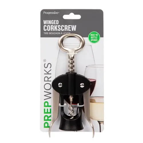 Wing Corkscrew Black/Silver Chrome/Plastic Black/Silver