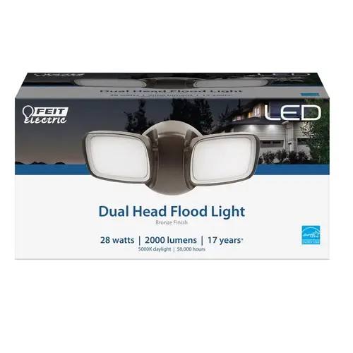 Security Floodlight Switch Hardwired LED Bronze Bronze Security Floodlight Switch Hardwired LED Bronze Bronze