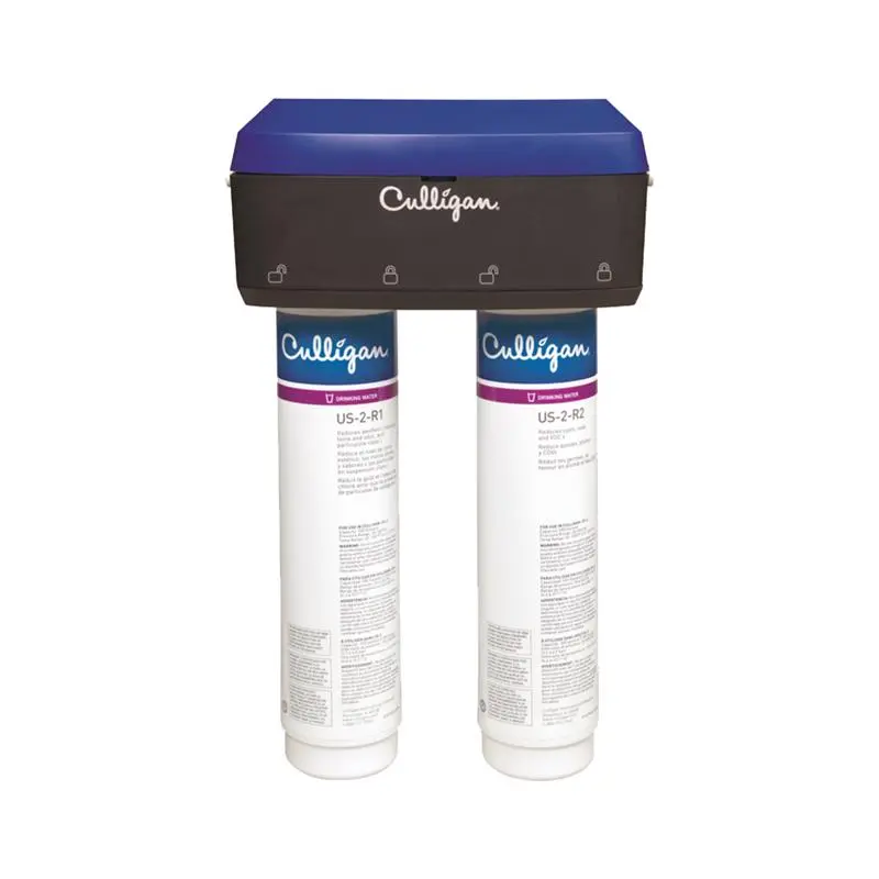 Culligan Drinking Water Filtration System 0.5 gpm Carbon Block Filtration 2-Stage White US-2