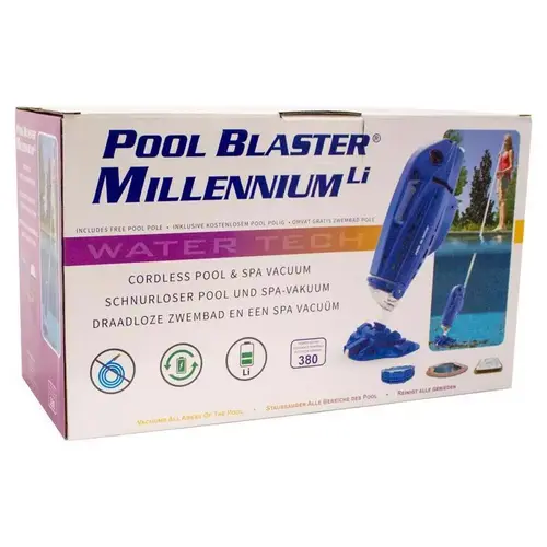 Pool Vacuum Millennium Li 7.5" H X 10.5" W X 23.5" L Blue