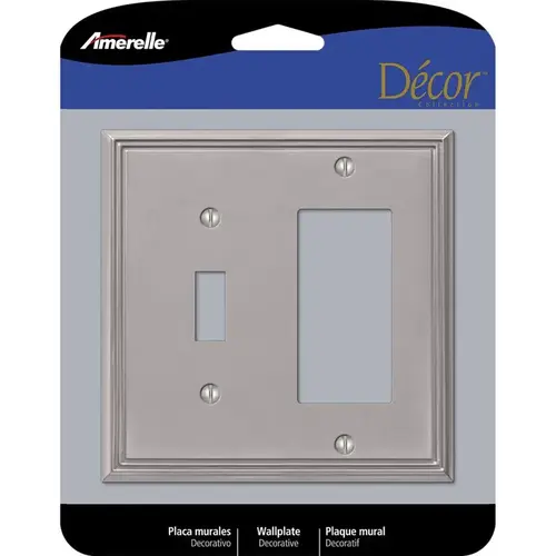 Wall Plate Metro Gray 2 gang Die-Cast Metal Toggle Gray Wall Plate Metro Gray 2 gang Die-Cast Metal Toggle Gray