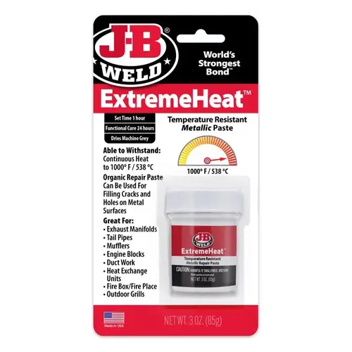 Automotive Adhesive ExtremeHeat High Strength Paste 3 oz Gray
