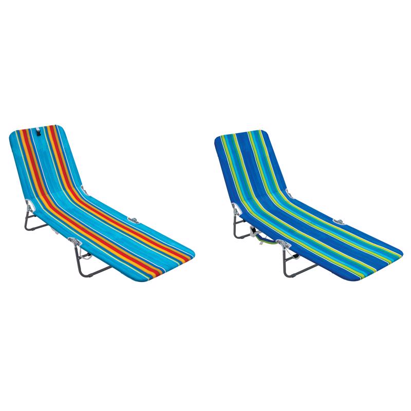 Rio Brands BPL-200516PK4 Chaise Lounge Silver Steel Frame Multicolored