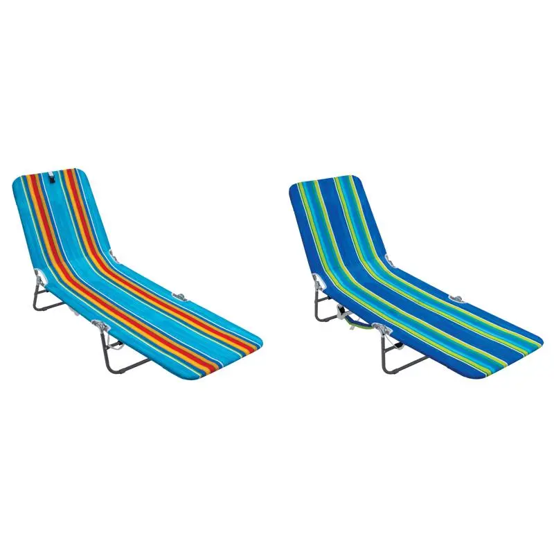 Rio Brands Chaise Lounge Silver Steel Frame Multicolored BPL-200516PK4 Rio Brands Chaise Lounge Silver Steel Frame Multicolored BPL-200516PK4