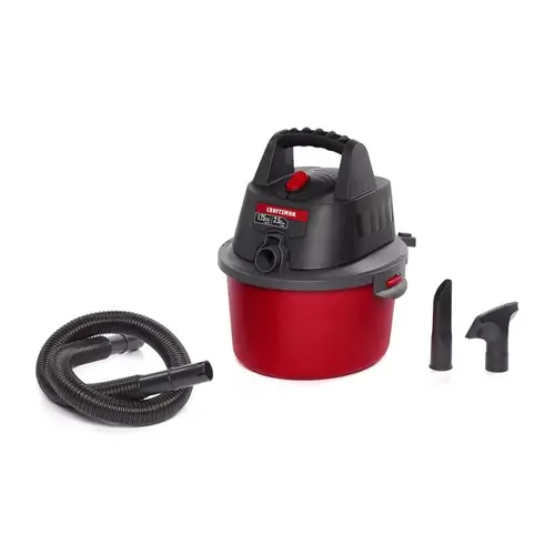 Wet/Dry Vacuum 2.5 gal Corded 3 amps 120 V 1.75 HP Black/Red Wet/Dry Vacuum 2.5 gal Corded 3 amps 120 V 1.75 HP Black/Red